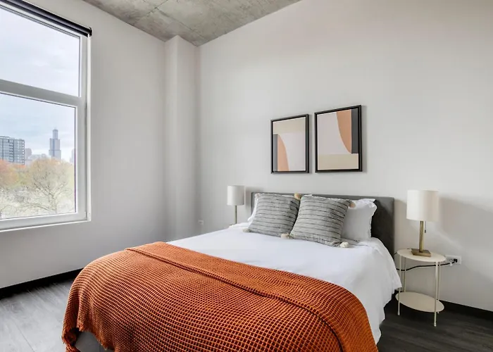Apartamento Blueground West Loop Gym Nr Fulton Market Chi-1060 *